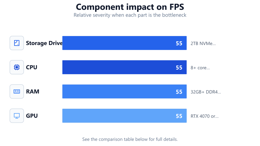 How to Choose the Right Hardware: Relative severity when each part is the bottleneck